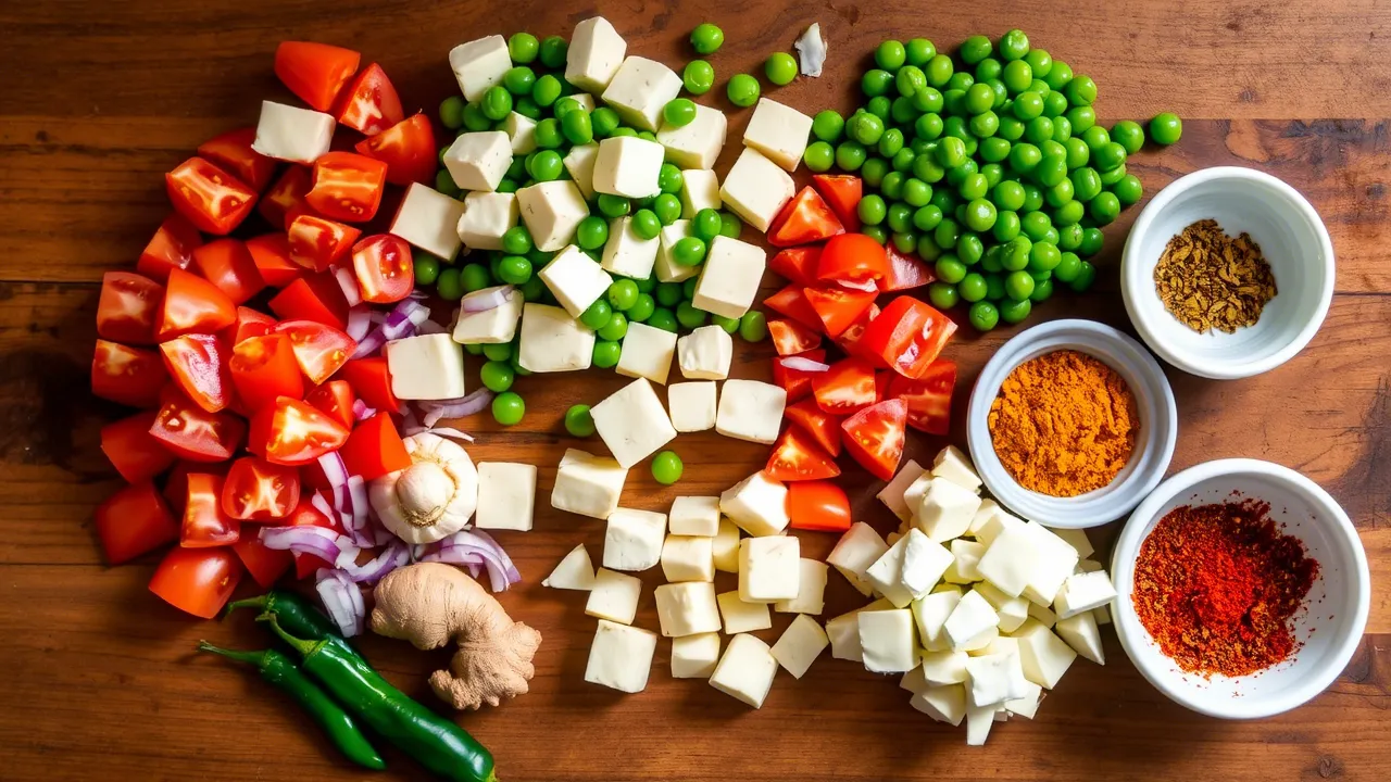 matar paneer recipe (3) matar paneer recipe